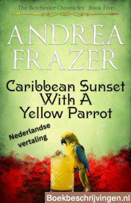 Caribbean sunset with a yellow parrot